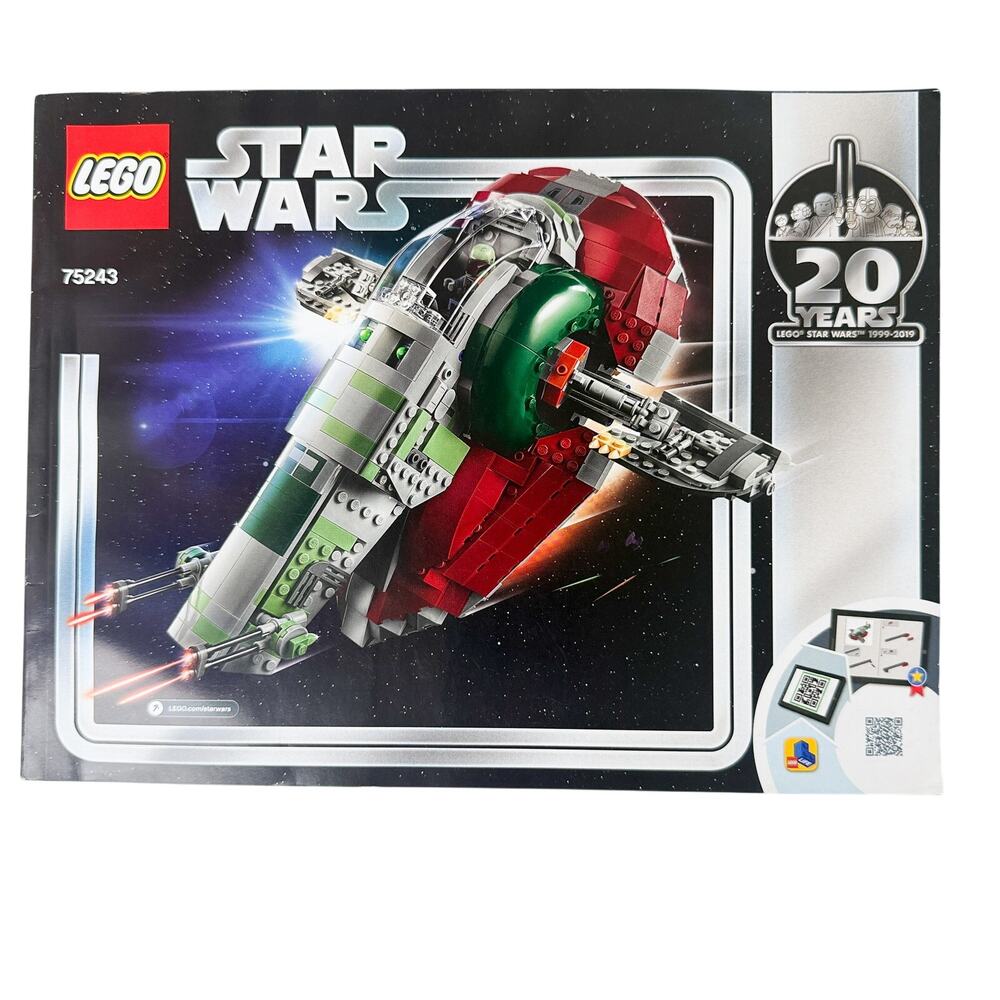LEGO Star Wars Slave I – 20th Anniversary 75243 Instructional Manual Booklet